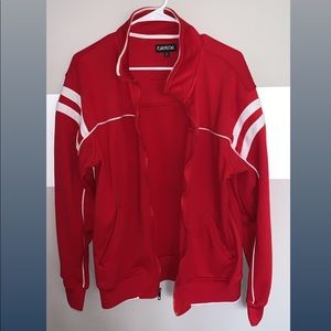 Red Carbon Zip up Jacket